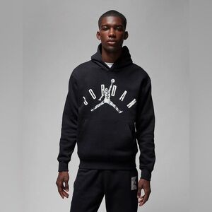 JORDAN MENS FLIGHT MVP FLEECE PULLOVER HOODIE BLACK‎ Size Large New With Tags